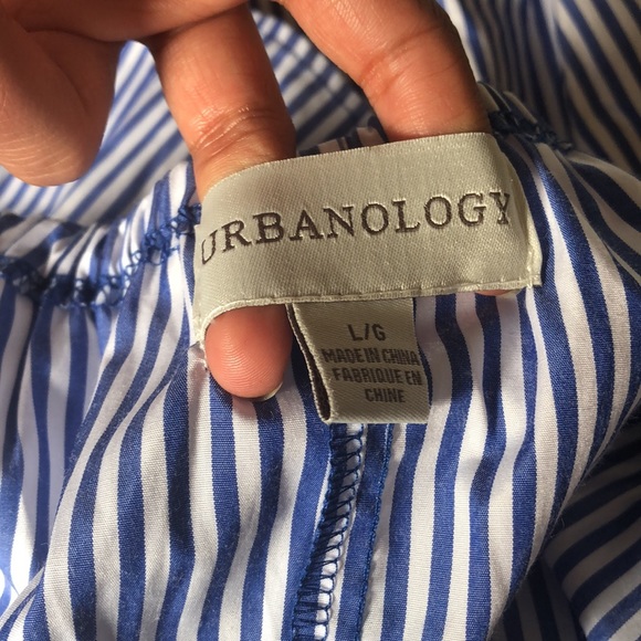 Blue and white strip summer dress - Picture 2 of 2